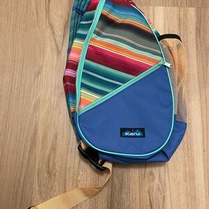 KAVU Paxton Pack Rope Sling Crossbody Bag - Summer Stripe